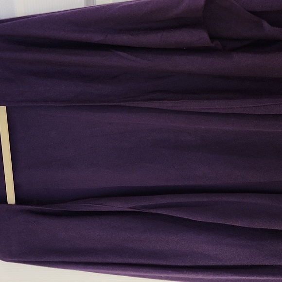 Mexx metropolitan light sweater  dark purple long sleeve open to button size xL - Picture 2 of 5